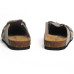 Birkenstock Boston Замшеві шльопанці Birkenstock (сірі)