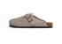 Birkenstock Boston Замшеві шльопанці Birkenstock (сірі)