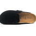 Birkenstock Boston Soft Footbed Velvet Leather сабо (Чорні)