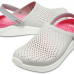 Крокси LiteRide™ Clog Pearl/White (Сіро-малинові) 