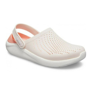 Крокси LiteRide™ Clog Pink/White (Коралово-Бежеві)
