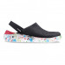Крокси LiteRide™ Clog Black/white (Клякси чорно-білі) 