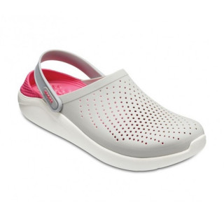 Крокси LiteRide™ Clog Pearl/White (Сіро-малинові) 