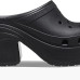 Крокси на підборах SIREN Clog Black (чорні) 
