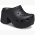 Крокси на підборах SIREN Clog Black (чорні) 