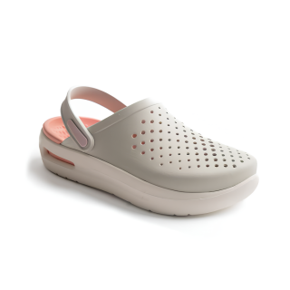 Крокси на Платформі Crocs InMotion Clog Pink/White (Коралові) 