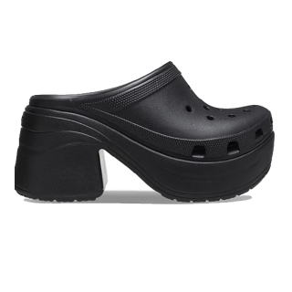 Крокси на підборах SIREN Clog Black (чорні) 