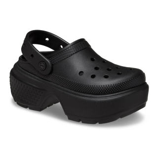 Крокси на платформі чорні Stomp Clog Black 