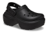 Крокси на платформі чорні Stomp Clog Black 
