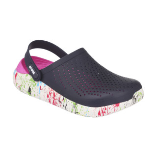 Крокси LiteRide™Clog Dazzle (КЛЯКСЫ фиолет) 
