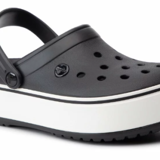 Крокси Сабо Platform Black/White (Чорно-білі) 