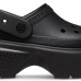 Крокси на платформі чорні Stomp Clog Black 