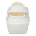 Крокси на платформі білі Stomp Clog White 