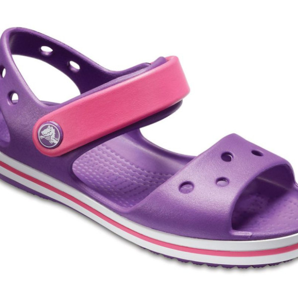Крокси Дитячі Сандалі Crocband Sandal Kids Amethyst/Paradise Pink Крокси Дитячі Сандалі Crocband Sandal Kids Amethyst/Paradise Pink