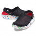 Крокси LiteRide™ Clog Black/white (Клякси чорно-білі) 