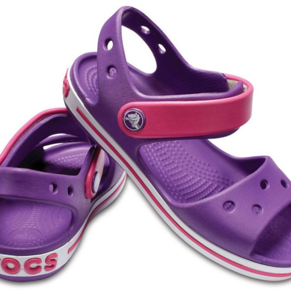 Крокси Дитячі Сандалі Crocband Sandal Kids Amethyst/Paradise Pink Крокси Дитячі Сандалі Crocband Sandal Kids Amethyst/Paradise Pink