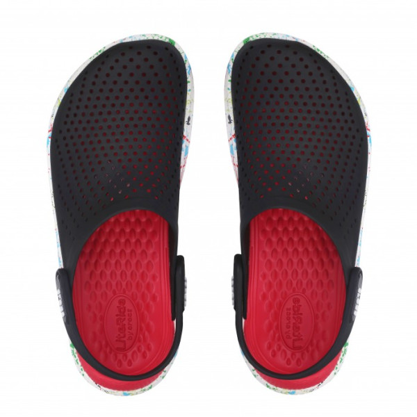 Крокси LiteRide™ Clog Black/white (Клякси чорно-білі) Крокси LiteRide™ Clog Black/white (Клякси чорно-білі)