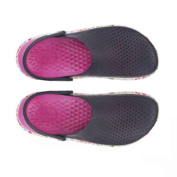 Крокси LiteRide™Clog Dazzle (КЛЯКСЫ фиолет) Крокси LiteRide™Clog Dazzle (КЛЯКСЫ фиолет)
