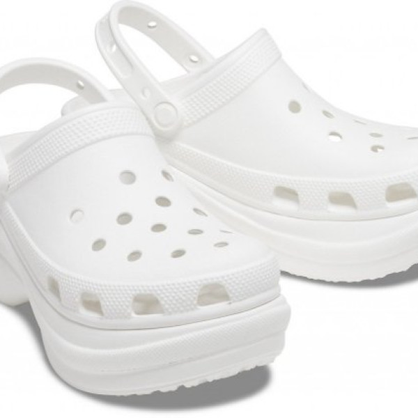 Крокси Classic Platform Bae Clog White Крокси Classic Platform Bae Clog White