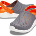 Крокси Дитячі Kids’ LiteRide Clog Charcoal  White 