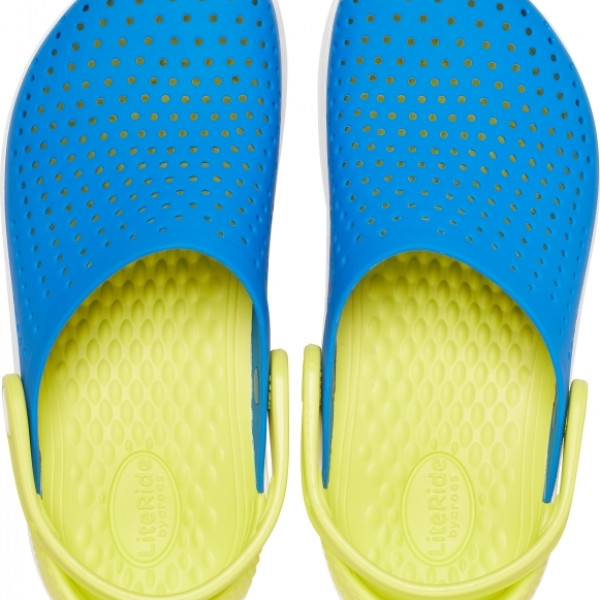 Крокси Дитячі Kids’ LiteRide Clog Bright Cobalt Citrus Крокси Дитячі Kids’ LiteRide Clog Bright Cobalt Citrus