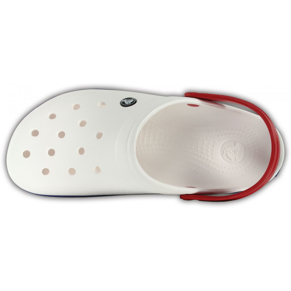 Крокси Сабо Crocband WHITE/BLUE JEAN Крокси Сабо Crocband WHITE/BLUE JEAN