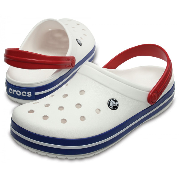 Крокси Сабо Crocband WHITE/BLUE JEAN Крокси Сабо Crocband WHITE/BLUE JEAN